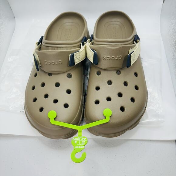 Crocs Classic All Terrain Clog Khaki Tan Outdoor Water Shoes | Men’s Size 12 US